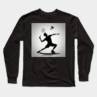 Badminton Player Long Sleeve T-Shirt